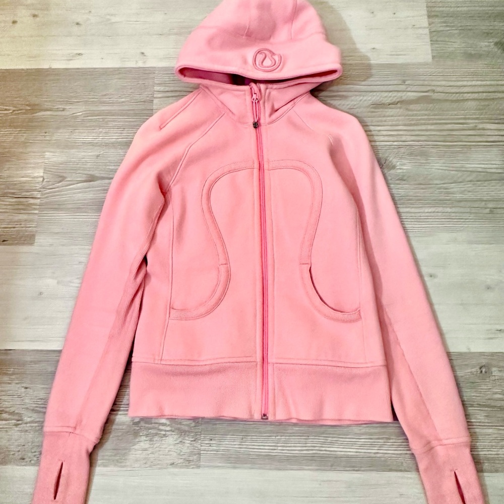 Lululemon Scuba Pink Hooded Zip-Up Jacket